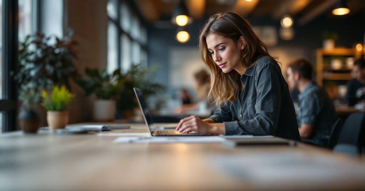 Étudiant utilisant l'espace numérique de travail Bordeaux sur son ordinateur portable en université
