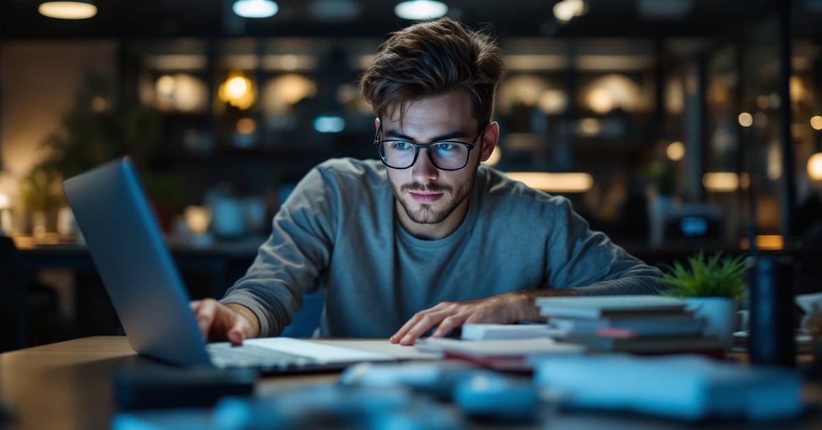 Élève de collège utilisant un espace numérique de travail sur ordinateur en classe