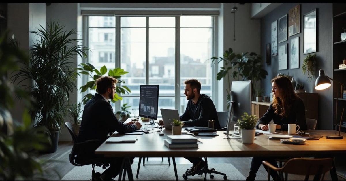Espace numérique de travail Lille — étudiant utilisant un ordinateur dans un environnement moderne