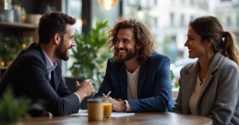 Team building à Paris : groupe de collègues dans un lieu convivial et moderne pour renforcer la cohésion
